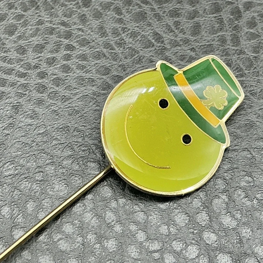 Vintage SWIB 1979 Stick Pin Leprechaun St. Patricks Day Sweater Lapel Brooch